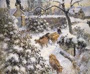 Camille Pissarro Snow Spain oil painting artist